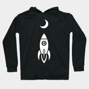 Dogecoin Rocket to the Moon Hoodie